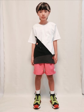 「Reebok(リーボック)のアイテム」を使った、唯智さん(キッズ・143cm)の夏コーディネート