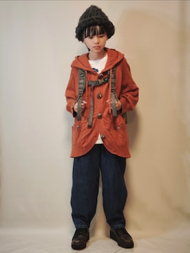 「GREGORY（グレゴリー）のアイテム」を使った、唯智さん（キッズ・145cm）の秋コーディネート