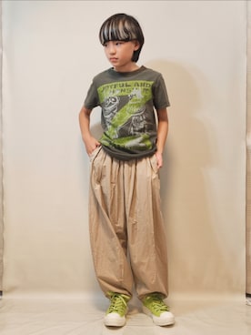 「CONVERSE（コンバース）のアイテム（シューズ）」を使った、唯智さん（キッズ・143cm）の夏コーディネート