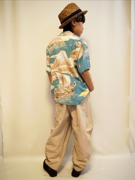 「ZUCCa（ズッカ）のアイテム」を使った、唯智さん（キッズ・143cm）の夏コーディネート