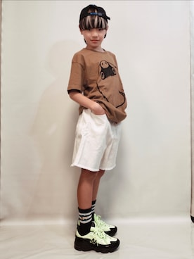 唯智さん（キッズ・143cm）の夏コーディネート