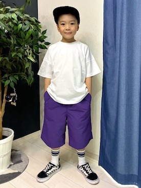 「MPS（エムピーエス）のアイテム（パンツ）」を使った、leo1484さん（キッズ・120cm）の春コーディネート