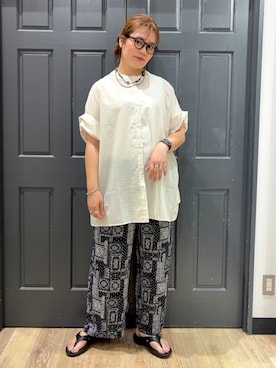 「Right-on（ライトオン）のHONEYSUCKLE ROSE(ハニーサックルローズ)２ＷＡＹタンクトップ（タンクトップ、ホワイト系）」を使った、leo1484さん（キッズ）の夏コーディネート