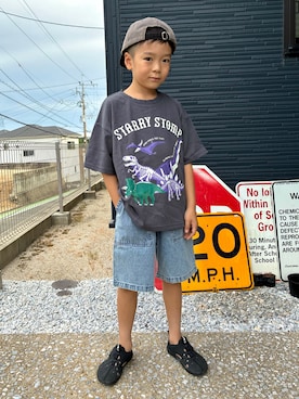 「MPS（エムピーエス）のアイテム（パンツ）」を使った、leo1484さん（キッズ・125cm）の夏コーディネート