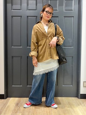 「SOMETHING（サムシング）のアイテム」を使った、leo1484さん（レディース・170cm）の秋コーディネート