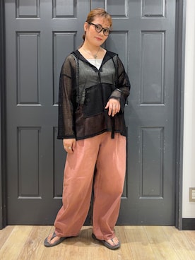 「HONEYSUCKLE ROSE（ハニーサックルローズ）のメッシュフードプルオーバー（Tシャツ/カットソー、ブラック系）」を使った、leo1484さん（キッズ）の夏コーディネート