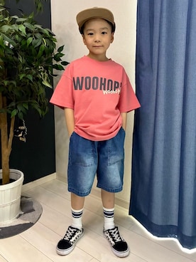 「MPS（エムピーエス）のアイテム（パンツ）」を使った、leo1484さん（キッズ・120cm）の春コーディネート
