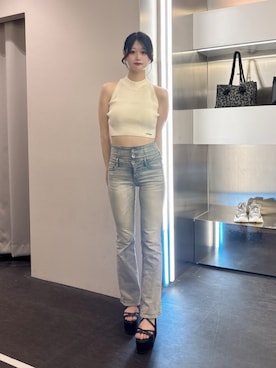 「GYDA（ジェイダ）のアイテム」を使った、Shukaさん（レディース・160cm）の夏コーディネート