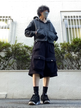 「アイテム（パーカー）」を使った、黒羊さん（メンズ・177cm・10代）の秋コーディネート