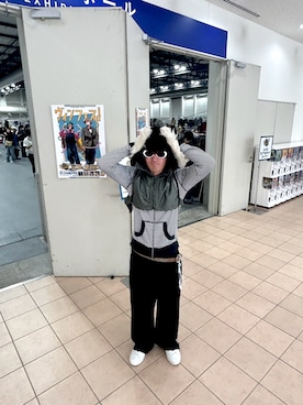 「アイテム（パーカー）」を使った、gindondonさん（メンズ・169cm・10代）の秋コーディネート