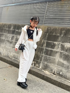 「アイテム（ブーツ）」を使った、ゆづきさん（キッズ・136cm）の秋コーディネート