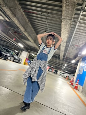 「SHEIN」｜ゆづきさん（キッズ・133cm）の春コーディネート