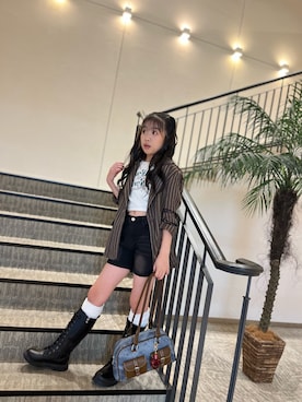 「algy（アルジー）のアイテム」を使った、ゆづきさん（キッズ・136cm）の秋コーディネート