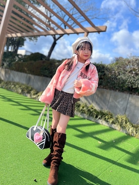 「アイテム（ジャケット/アウター）」を使った、ゆづきさん（キッズ・132cm・10代）の冬コーディネート