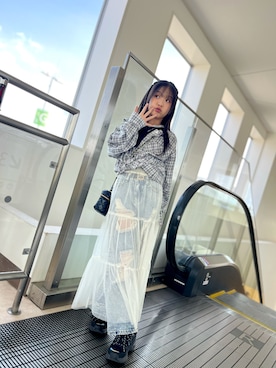 「repipi armario（レピピ アルマリオ）のアイテム」を使った、ゆづきさん（キッズ・133cm）の春コーディネート