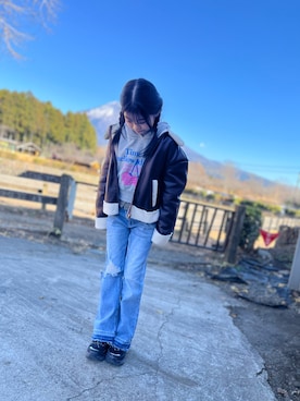 「アイテム（パンツ）」を使った、ゆづきさん（キッズ・132cm・10代）の冬コーディネート