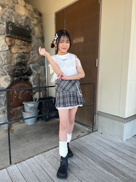 「SHEIN」｜ゆづきさん（キッズ・133cm）の春コーディネート