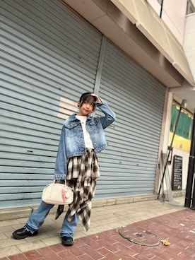 「アイテム（ジャケット/アウター）」を使った、ゆづきさん（キッズ・130cm）の秋コーディネート