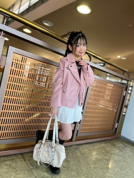 「repipi armario（レピピ アルマリオ）のアイテム」を使った、ゆづきさん（キッズ・133cm）の春コーディネート