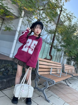 「アイテム（スカート）」を使った、ゆづきさん（キッズ・130cm）の冬コーディネート