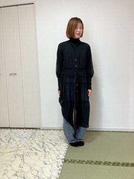 「アイテム（ワンピース/ドレス）」を使った、hitotu3aさん（レディース・158cm・30代）の秋コーディネート