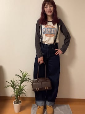 「LAKOLE（ラコレ）のアイテム」を使った、アンさん（レディース・160cm）の秋コーディネート