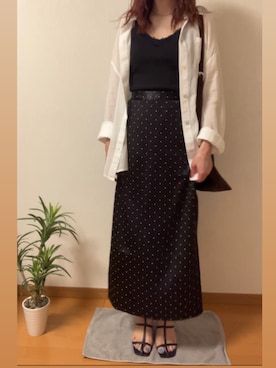 「GRL（グレイル）のアイテム（スカート）」を使った、アンさん（レディース・160cm）の夏コーディネート