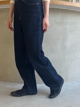 「CONVERSE ALL STAR（コンバースオールスター）のALL STAR POINTEDTOE OX / オールスター　ポインテッドトウ　ＯＸ（スニーカー、ブラック系）」を使った、CONVERSEさん（レディース・160cm）の夏コーディネート