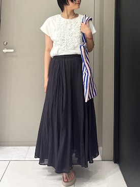 「URBAN RESEARCH Sonny Label（アーバンリサーチサニーレーベル）のアイテム」を使った、山さん（レディース・163cm）の夏コーディネート
