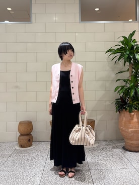 「BONGUSTA（ボングスタ）のアイテム」を使った、山さん（レディース・163cm）の夏コーディネート