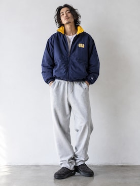 「Champion（チャンピオン）のアイテム」を使った、tatsukiさん（メンズ・171cm）の秋コーディネート
