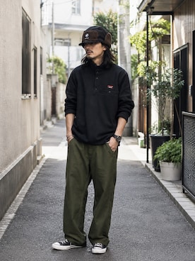 「orSlow（オアスロウ）のアイテム」を使った、tatsukiさん（メンズ・171cm）の夏コーディネート