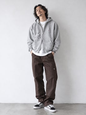 「Champion（チャンピオン）のアイテム」を使った、tatsukiさん（メンズ・171cm）の秋コーディネート