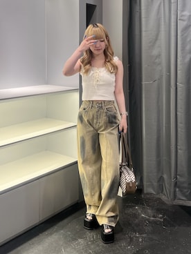 吉田胡桃さん(レディース・155cm)の夏コーディネート