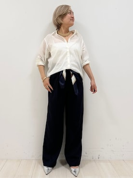 「COUP DE CHANCE（クードシャンス）のアイテム」を使った、Sunさん（レディース・151cm）の春コーディネート