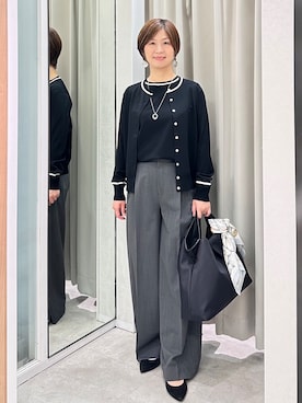 「UNTITLED（アンタイトル）のアイテム（アクセサリー）」を使った、みなこさん（レディース・156cm）の秋コーディネート