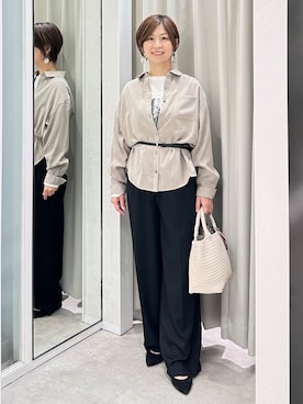 「UNTITLED（アンタイトル）のアイテム（アクセサリー）」を使った、みなこさん（レディース・156cm）の秋コーディネート