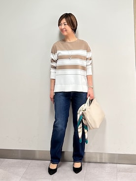 「UNTITLED（アンタイトル）のアイテム（ブルゾン）」を使った、みなこさん（レディース・156cm）の春コーディネート