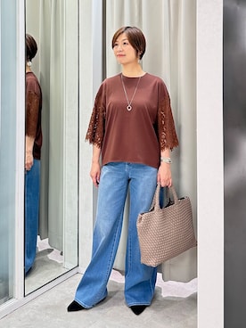 「UNTITLED（アンタイトル）のアイテム」を使った、みなこさん（レディース・156cm）の秋コーディネート