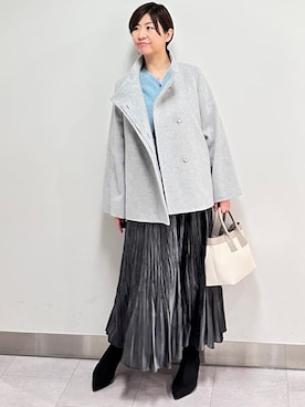 「UNTITLED（アンタイトル）のアイテム（バッグ）」を使った、みなこさん（レディース・156cm）の冬コーディネート