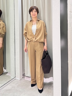 「UNTITLED（アンタイトル）のアイテム（シャツ/ブラウス）」を使った、みなこさん（レディース・156cm）の秋コーディネート