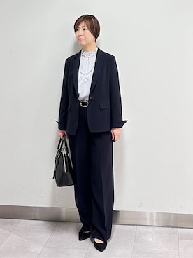 「UNTITLED（アンタイトル）のアイテム（バッグ）」を使った、みなこさん（レディース・156cm）の冬コーディネート