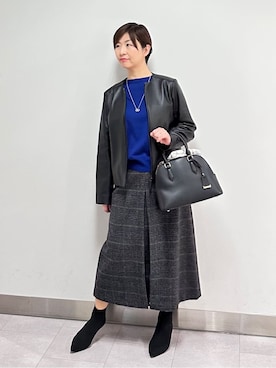 みなこさん（レディース・156cm）の冬コーディネート