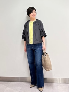 「UNTITLED（アンタイトル）のアイテム（ブルゾン）」を使った、みなこさん（レディース・156cm）の春コーディネート