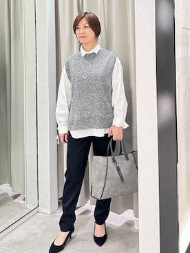 「UNTITLED（アンタイトル）のアイテム（アクセサリー）」を使った、みなこさん（レディース・156cm）の秋コーディネート
