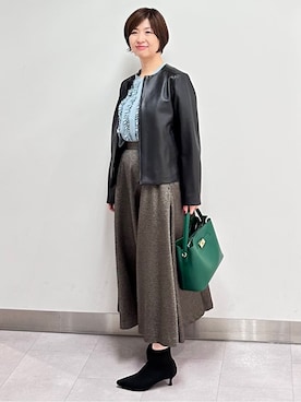 みなこさん（レディース・156cm）の冬コーディネート