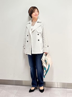 「UNTITLED（アンタイトル）のアイテム（ブルゾン）」を使った、みなこさん（レディース・156cm）の春コーディネート