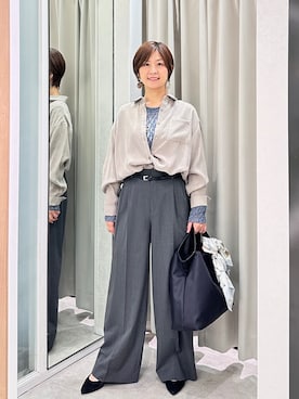 「UNTITLED（アンタイトル）のアイテム」を使った、みなこさん（レディース・156cm）の秋コーディネート