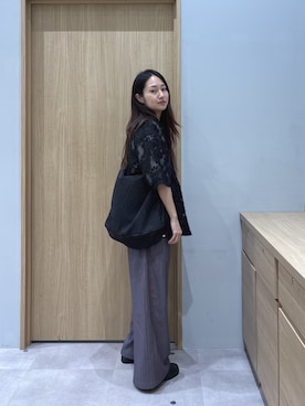 「tk.TAKEO KIKUCHI（ティーケータケオキクチ）のアイテム（バッグ）」を使った、よぴさん（メンズ・160cm）の春コーディネート