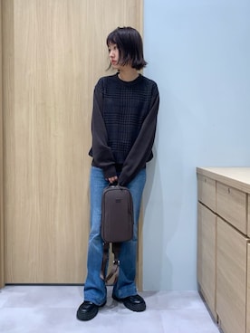 「アイテム（キーケース/キーアクセサリー、グリーン系）」を使った、よぴさん（メンズ・160cm）の秋コーディネート